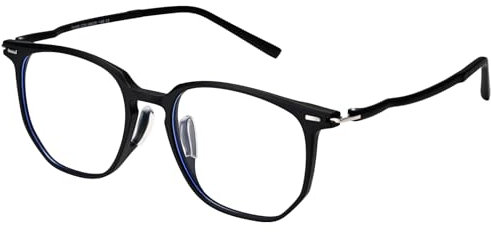 Dollger Blue Light Filter Glasses Women Men TR90 Gaming Computer Glasses Blue Light Blocking Glasses Anti-blue light glasses without lenses Black