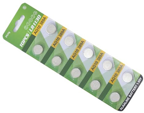 10 Stück AG1 AG3 AG4 AG10 AG13 Alkaline Knopfzellen 1 55 V LR1130 LR41 LR44 Knopfbatterien Für Uhren Spielzeug