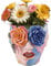 Pot de fleurs pour visage, pot de fleurs pour visage - Pots de fleurs colorés en résine avec yeux roses,Pot de jardinière de fleurs esthétique pour la décoration de la maison, jardinière à tête Unique