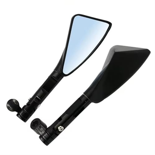 Motorrad Spiegel FÜR Gsxr 1000 K8 Universal Motorrad Spiegel CNC Aluminium Rearview Außenspiegel Motorrad Seitenspiegel(Schwarz)