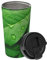 Green Leaves Tumbler 16oz Stainless Steel Insulated Coffee Mug Double Wall Vacuum Thermos Cup with Flip Lid and Handle Leakproof Travel Mugs for Hot Cold Drinks