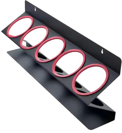 Milageto Halter für Flaschen, Regal für Sprühflaschen, Werkzeug Zur Fahrzeugreinigung, Schienenregal für Detailarbeiten, Zubehör für Autopflege, Schwarz