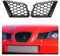 Rejilla Radiador Par Rejillas Superiores Parachoques Delantero Coche para Seat para Ibiza para Cordoba para Typ 6L 2002 2003-2009 Plástico Negro Mate Izquierdo Y Derecho Parrilla Delantera Coche