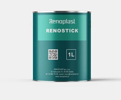 Renoplast® Colle pour membrane EPDM Renostick RS10 1 l - Film de blocage pour l'étanchéité des structures - Protection de façade - Terrasse - Abri de jardin - Balcons - Sols ventilés