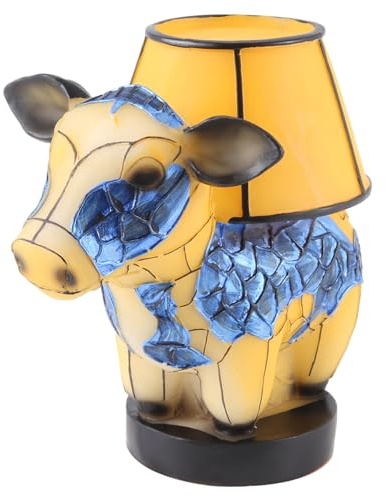 Flaroey Cow Bedside Lamp 3D HighlandCow Design Animal Nightstand Lamp Cow Light Western Table Lamp HighlandCow Table Lamp