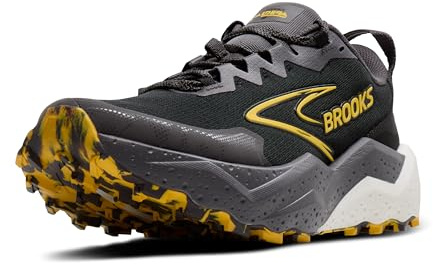 Brooks Herren Caldera 8 Sneaker, Black Rabbit Zest, 46 EU