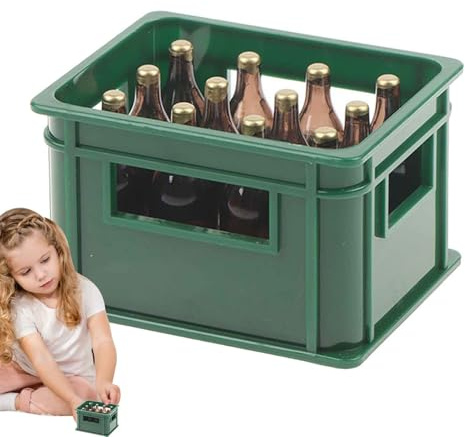 Miniature Beer Bottle Box - 5.8x3.8x4.8cm Beer Bottle Box Toy, Miniature Alcohol Bottle Boxes | Mini Toy for Table Decoration Photo Prop for Jardi