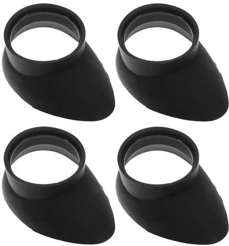 Holibanna Coperture in Gomma Morbida per Oculari Telescopio 29-33 Mm, Set da 4 Paraocchi per Microscopi e Binocoli, Protezione Oculare Antiriflesso per Osservazione Confortevole e
