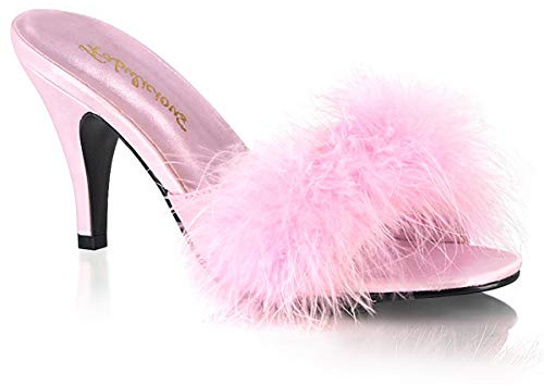 Fabulicious AMOUR-03 B. Pink Pu-Fur UK 5 (EU 38)