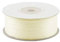 91m Rolle Satinband 3mm (004 Creme/Ecru) // Schleifenband einseitiges Hochzeit Taufe Deko Band Dekoband Geschenkband