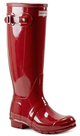 Hunter Wmn Org Tall Gloss, Stivali di Gomma Donna, Rosso (Military Red), 38 EU