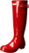 Hunter Original Gloss, Damen Kniehohe Stiefel mit dünnem Futter, Rot (Military Red), 38 EU (5 UK)