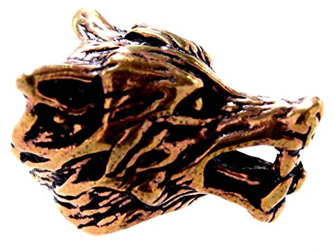 Kiss of Leather Bartperle Haarperle Bronze Wolf 8mm Innendurchmesser 2003