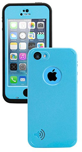 Trenro Durable Waterproof Case for iPhone 5C - Blue