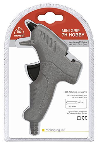 Maestri pistola termoincollante mm 7 con 18 stick colla mm 7x100