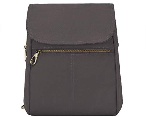 Travelon Gepäck-Rucksack mit Diebstahlschutz, schlank, Rauch, Einheitsgröße, Schlanker Rucksack mit Diebstahlschutz