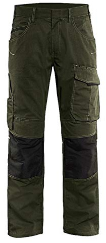 Blaklader 14951330 Service Shorts mit Nageltaschen, Dunkles Olivgrün, grootte D112