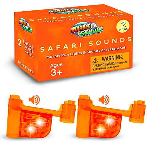 Marble Genius Murmelbahn Safari Sounds Lichter & Sounds Zubehörset + kostenlose App