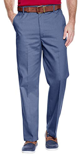 Chums Men's Stain & Water Resistant Coated HIGH-Rise Trouser Pants Airforce 48W / 31L