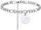 PROSTEEL Damen Fußkette Edelstahl Sternzeichen Löwe Fußettchen Figarokette 22+5cm mit Anhänger schicke Strand Fuß Schmuck Accessoire für Mädchen Geburtstag