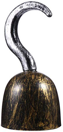 TOYANDONA Piratenhaken, Kapitänshaken, Hand-Kunststoffhaken, Piratenkostüm, Zubehör für Halloween, Party, Cosplay, Zubehör, Bronze, 3 Stück
