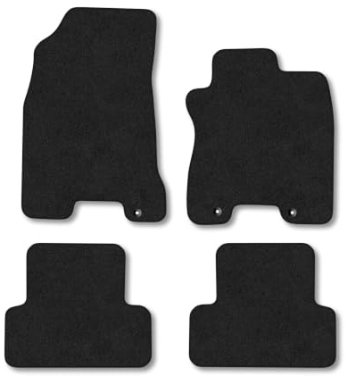 Nissan X-Trail (2007-2014) Carpet Car Mats | Black Edge Trim Tailored Fit Floor Mats Full Coverage Protection Accessories Easy Clean Anti Slip Made in the UK