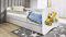 Kinderbett Jugendbett 70x140 80x160 80x180 cm Weiß mit Rausfallschutz Schublade und Lattenrost Kinderbetten für Mädchen und Junge - Bagger 140 cm
