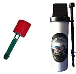 Reinigungsstift für Bügeleisen Plus Düsen Reinigerpinsel + Wollbürste, Klettverschluss wurde speziell zum Entfernen von Knoten von Wollkleidungsstücken entwickelt.