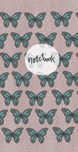 Notebook: Small lined butterfly notebook (Standard Traveler's Notebook Size)