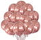TOPWAYS Roségold Chrom Metallic Luftballons 50 Stück, 30,5 cm dick, Reiner Natur Latex Premium Qualität Perfekten Dekorationen für Geburtstag, Hochzeit, Jahrestag, Babyparties, Party, Dekoration