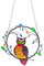 Zayookey Bunt Eule Fensterpaneel Hängende Dekoration Sun Catcher Window Dekoration Vogel-Sonnenfänger-Panel aus Gebeiztem Acryl für Türen Fenster Garten Hanging Ornament