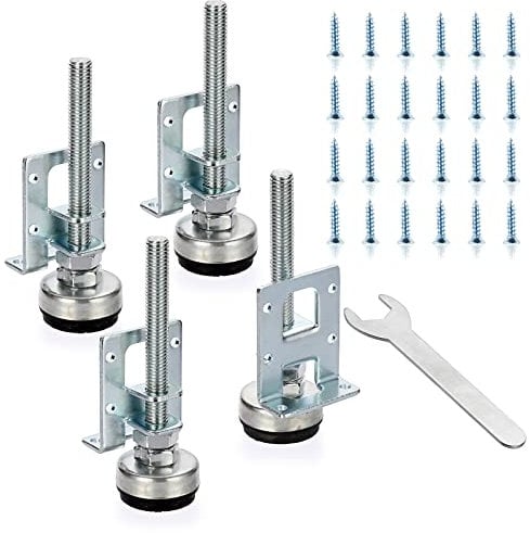 IGNPION Heavy Duty Adjustable Furniture Leveler Feet 4pcs M10 Furniture Leveling Legs for Tables, Shelving Units, Cabinets, Workbench(Up to 8cm)