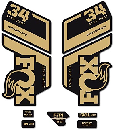 Adesivi compatibili con forcella bici Fox Float 34 SC formance 2022