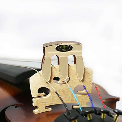ROCHIX 1890 Violin Dämpfer - Dämpfer für Geige / Bratsche Praxis - Metall - 25 Gramm - Ideal zum Üben