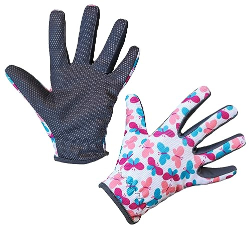 Kinderhandschuh Joy 8-11 Jahre Offene Stulpe, Schmetterlinge