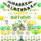 Traktor Geburtstag Dekorationen für Jungen, Traktor Geburtstag Hintergrund Banner Kuchen Topper Ballon für Bauernhof Traktor Geburtstag Party Supplies