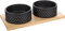Flamingo Gamelle Duo pour Chien Nervo - 2X 840 ML - Acier Inoxydable - Antidérapant - Les gamelles Amovibles Vont au Lave-Vaisselle - 15cm x 6cm x 15cm