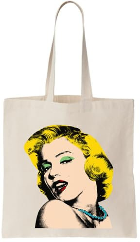 Marilyn monroe being sexy portrait Canvas Tote Bag/Marilyn Monroe mit Sexy Portrait Canvas Tasche aus grober Baumwolle, Natural