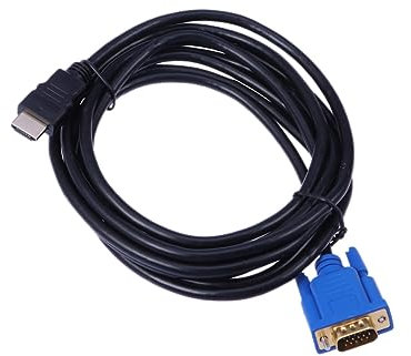 Veemoon Adaptador Vga Macho Cable Chip Incorporado Conectores Chapados para Vídeo Proyector Pc