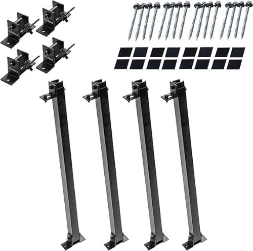 Solarmodul Halterung für Balkonkraftwerk Schwarz (30-60°) 2 Panele, Aufständerung für Solarpanel, Verstellbare Solar Halterung , Aluminiumrahmen für Photovoltaikanlagen, Wetterfest Robust, 19% Mwst