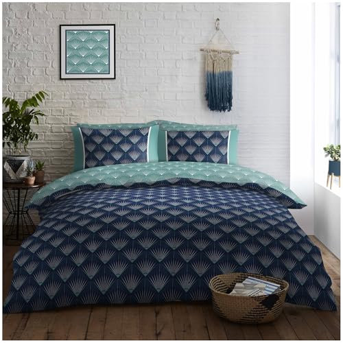 GC GAVENO CAVAILIA Easy Care 3 Pcs Vintage Pyramid Pattern King Size Beddings Bed Set, Breathable Soft Hypoallergenic Aztec Duvet Cover Set With Matching Pillowcases, Multi