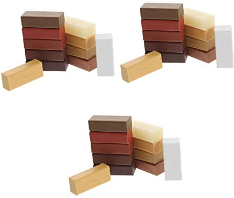 KOMBIUDA 3sets Cera Per Riparazione Pavimenti Legno Kit Completo Per Rimuovere Graffi e Danni Su Parquet e Laminato Colori Inclusi Per Cucine e Mobili