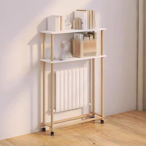 Generic Modern Radiator Cover with Storage Shelf and Pull Out Drawer, L80 x W20 x H133.1cm