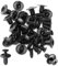 QZKJQDD 6mm Spreiznieten Kunststoff, Kotflügelnieten, Befestigungsclips Auto Clips, Auto Befestigung Clips, Stoßfänger-Verstärkungsclips, Kunststoffniete Befestigungssatz Clips für Auto (50 Stück)