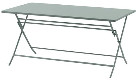 Hespéride - Table de Jardin Pliante rectangulaire Greensboro Vert Olive 6 Places en Acier