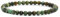 Echtes Afrikanischer Türkis Edelstein Armband mit runden 4mm Perlen - verschiedene Längen - Heilstein Schutzstein Edelsteinarmband Glücksbringer Talisman Geschenk (Afr. Türkis, 18CM)