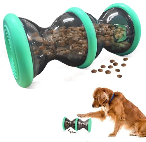 SupRovare Hundespielzeug Intelligenz, Spender für Hundefutter, Futterball für Hunde, Intelligenzspielzeug für Hunde, Futterspender, Robustes Lernspielzeug für alle Hunderassen(Green)