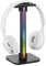 Fuhjythy RGB Headphone Stand Game Headset Desk Display Holder LED Base USB Pickup Light Headset Support Bracket-B