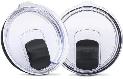 2Pcs 30 oz Tumbler Lid with 2Pcs Magnetic Slider Switch for Yeti,30 oz Replacement Lids Compatible with YETI 30 oz Tumbler,35 oz Straw Mug,14 oz Mug,Rambler,Ozark Trail,Old Style Rtic