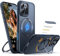 YINLAI Magnetic for iPhone 16 Pro Max Case with Kickstand Ring Holder, Compatible with Magsafe, Military-Grade Shockproof Protective Anti-slip Cover for iPhone 16 Pro Max, Black